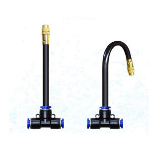 6pcs Brass Misting Nozzles 8mm 360° Free Bending Flexible Spray Nozzle Garden Humidification Sprayer