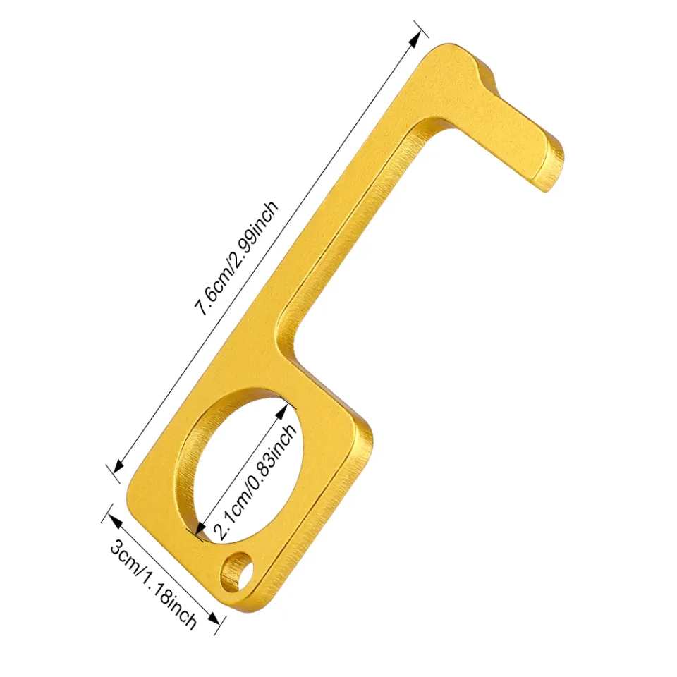 Hodeso Keychain Brass EDC Hygiene Hand Antimicrobial Key Ring Beer