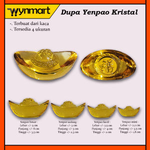 Dekorasi Yuan Bao / Yen pao Kristal / Ornamen Feng Shui