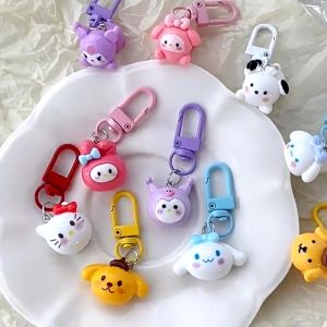 Sanrio Keychain Bag Accessories Cute Cartoon Key Ring Decoration Gift Sanrio Aksesori Hadiah Rantai Kunci Comel