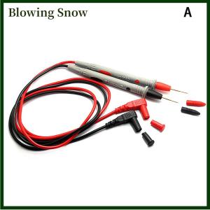Blowing หัววัดปลายแผ่นทองลวดซิลิโคน2ชิ้น เซ็ตเข็มทดสอบตะกั่วมัลติมิเตอร์แบบดิจิตอลอเนกประสงค์สายปากกาสายเคเบิ้ล