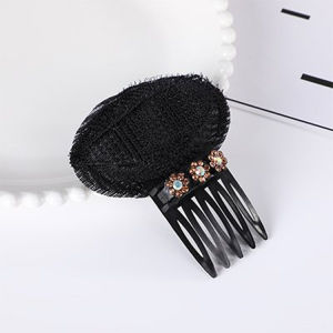 Seamless Colorful Rhinestone Hair Pad Comb Forehead Hair Volume Invisible Fluffy Sponge Pad Hair Clip Hair Styling Tools