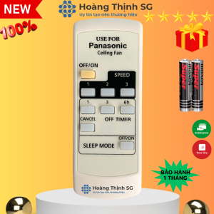 Remote điều khiển quạt trần Panasonic điều khiển quạt panasonic 4 cánh - Tặng kèm pin