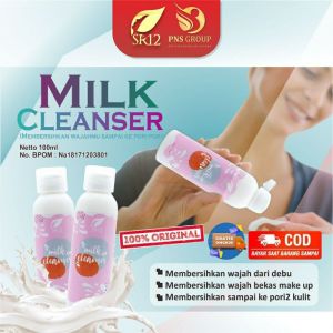 MILK CLEANSER SR12 susu pembersih wajah penghapus make up | makeup remover | pembersih make up untuk kulit sensitif dan berjerawat