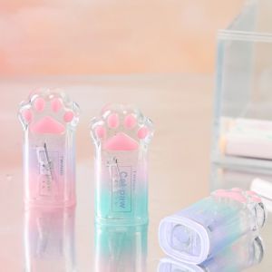 TRYANY สร้างสรรค์และสร้างสรรค์ ที่เหลาดินสอกรงเล็บแมว แบบพกพาได้ น่ารักน่ารักๆ เครื่องเขียนอุปกรณ์เครื่องเขียน มินิมินิ น่ารักมากๆ อุปกรณ์การเรียนสำหรับโรงเรียน เครื่องเขียนสำหรับนักเรียน