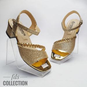 Sepatu Anak Perempuan Hak 3 cm Usia tk  sampai dewasa Motif  kepang Tali Belakang