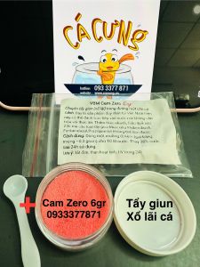 VBM Cam Zero 6gram | Bột chuyên Tẩy giun (xổ lãi) cho cá cảnh siêu hiệu quả (Hàng Công Ty)