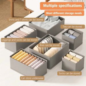 Drawer Socks Panties Bras Sundries Clothes Storage Home Foldable Underwear Organizer Storage Box