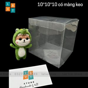 [HCM]Hộp Mica hộp PET dạng gấp có màng bảo vệ nhựa PVC acrylic  trong suốt để chống bụi quà lưu niệm mô hình