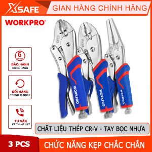 Bộ kìm có răng khóa bằng thép CR-V (1 SET = 3 cái) WP201003