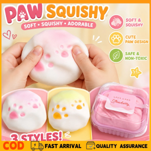 Cat Paw Squishy Toy Slow Rising Soft Rebound Stress Relief Kawaii Desk Decor Sensory Fidget