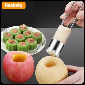 【2-3 ngày giao hàng】 Thép không gỉ trái cây lõi Remover Apple Lê Ớt chuông pitter extractor công cụ đa năng Rau lõi puller tiện ích nhà bếp