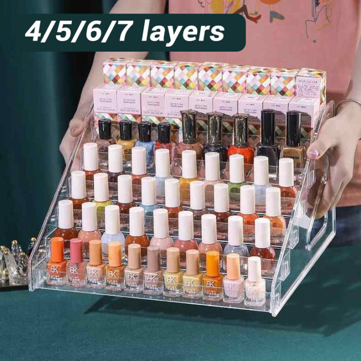 Acrylic Nail Polish Display Rack Acrylic Lipstick Shelf Perfume