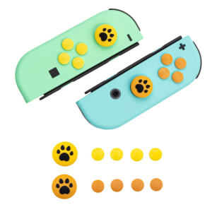 Nintendo Switch Nút Điều Khiển Thanh Nhớ Thumb Nắp Chụp Giữ Vỏ Bảo Vệ Cho Bộ Điều Khiển Joy-Con Bộ Chuyển Đổi Nintendo Miếng Dán Chìa Khóa ABXY Vỏ Da
