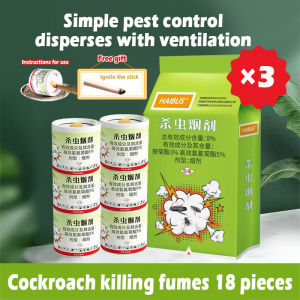 HaiBus Insecticide Smoke Spray Household Fly Repellent Cockroach Medicine 6 Pack - Effective Cockroach Killer - Various Pests - Single Annihilation - 1 Package 6 Pieces