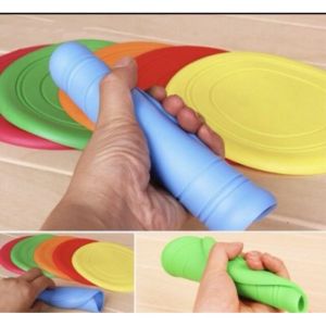 Đĩa Bay Cao Su Huấn Luyện Chó Phát Triển Não 17cm Siêu Bền