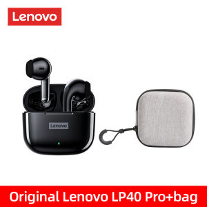 Lenovo Tai Nghe Bluetooth 5.1 TWS LP40 Pro Tai Nghe Không Dây Mini Tai Nghe Chơi Game Thể Thao Tai Nghe Giảm Tiếng Ồn Có Mic Hỗ Trợ Điều Khiển Cảm Ứng Chống Nước Sạc Nhanh Cho IOS Android Thông Dụng