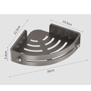 LuckyLife ชั้นวางของติดผนังเข้ามุม ที่วางของเข้ามุมสามเเหลียม เข้ามุม ติดผนัง ไม่ต้องเจาะรู ชั้นวางของในห้องน้ำ ชั้นวางของในห้อง