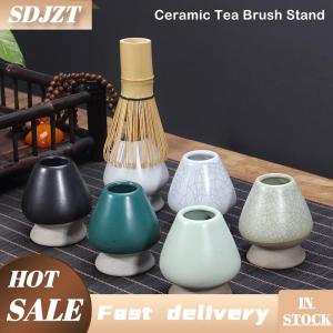 SDJZT Gốm matcha trà xanh Chasen chủ đứng Bát Tre Whisk Máy xay bàn chải Trà Công cụ chủ trà phụ kiện teaware