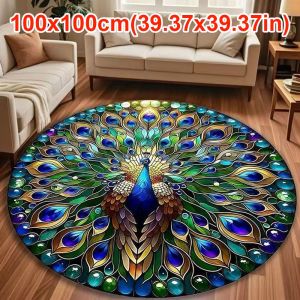 BESTITIT Hình dạng đặc biệt Thảm hình công Mềm mại Không trượt Chăn Bền bỉ Thấm hút Gioăng cửa cho bàn trà phòng khách bên cạnh giường