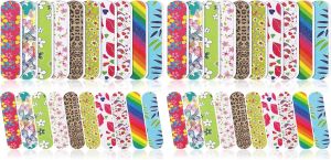 Sumind 100 PackNail Files Bulk Double Sided Emery Boards Small Finger Nail Files Mani Tools(2.36 x 0.59 x 0.16 Inch)