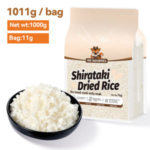 Mr.Squirrel Shirataki Rice 1kg Low Carb Konjac Keto Diet Healthy 100g / 500g / 1000g Rice Alternative