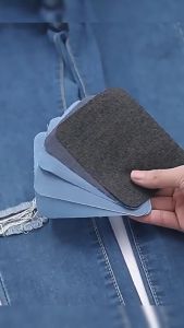 HB 5PCS/Set Jeans Patch Iron on Patches for Clothing Repair Pants Knee Repairs Applique Denim Patch
