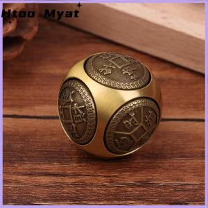 tantuoye ของเล่นลูกบอลบีบคลายเครียดทำจากทองเหลืองสี่หน้า