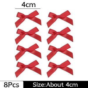 4cm 24Pcs Korean Sweet Bowknot Hairpin Mini Cute Sweet Girl Bowknot Hair Clip Womens Small Ribbon Bow Hair Clip Girl Fashion Hair Accessories