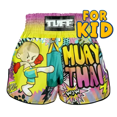 TUFF Muay Thai Kids Boxing Shorts กางเกงมวยเด็ก มวยไทย กางเกงกีฬาเด็ก กางเกงซ้อมมวยเด็ก กางเกงฟิตเนสเด็ก กางเกงออกกำลังกายสำหรับเด็ก