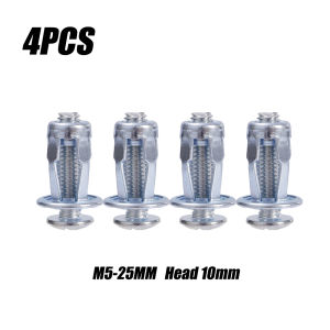 4PCS M4 M5 M6 M8 Petal Rivet Lock Nuts with Screw Fixed License Plate for Car Vehicle Screw Iron Skin Metal Screw Jack Nuts