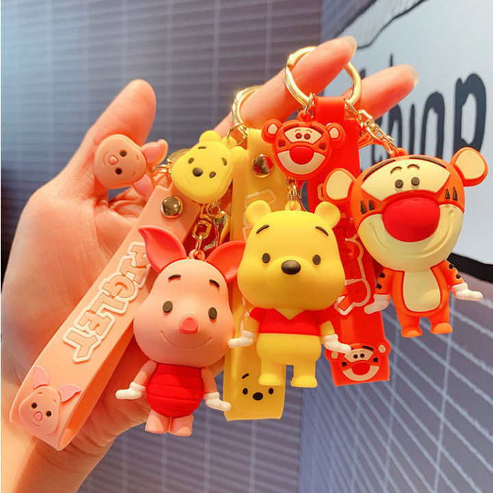 可爱卡通史迪仔钥匙扣米奇米妮钥匙圈配件可爱维尼熊钥匙链汽车钥匙挂件Cute Cartoon Stitch Mickey Minnie ...