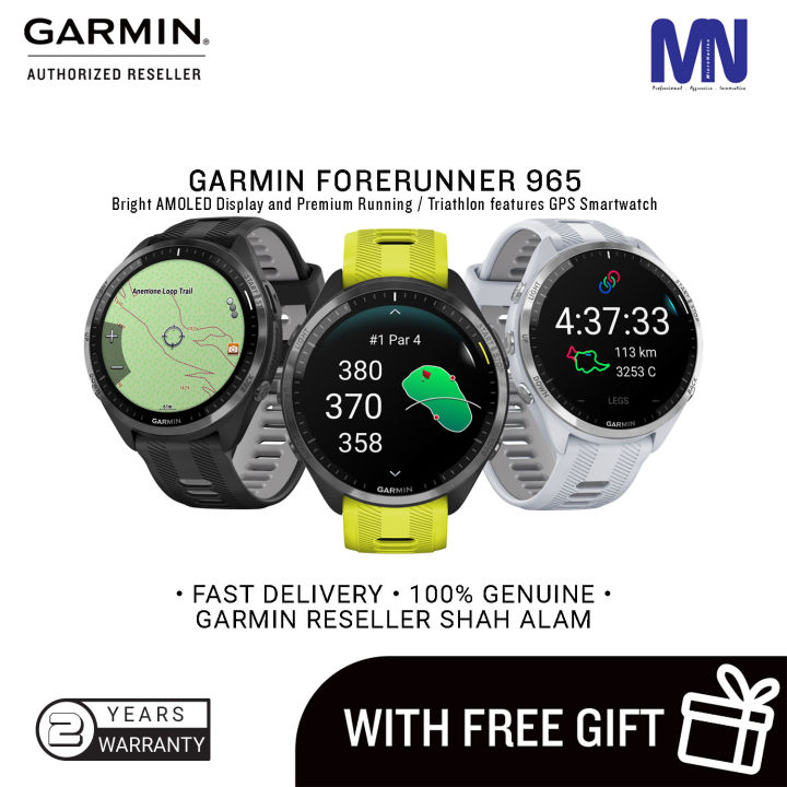 Garmin Forerunner 965 - Bright AMOLED Display And Premium Running ...