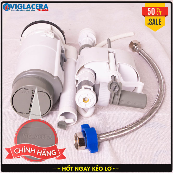 Bộ xả bồn cầu 02 nút nhấn liền khối Viglacera Chính hãng | Lazada.vn