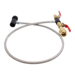 Chuyên nghiệp CO2 xi lanh ống nối thay thế bình đựng ga nối xi lanh Maker đầu nối kép w21.8 để G1/2 cho Điền