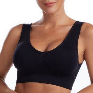 Sport Bra Vest Bra dengan Bantalan Dada Latihan Yoga Tanpa Cincin Baja Pakaian Dalam Wanita Bra 811