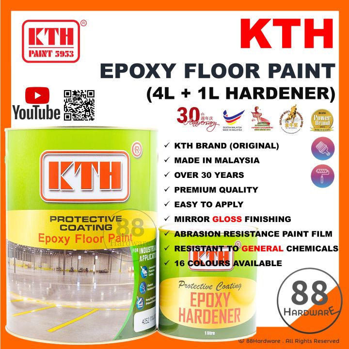 Kimi Expoxy 5L kth epoxy floor paint / expoxy floor paint / cat expoxy lantai / cat ...