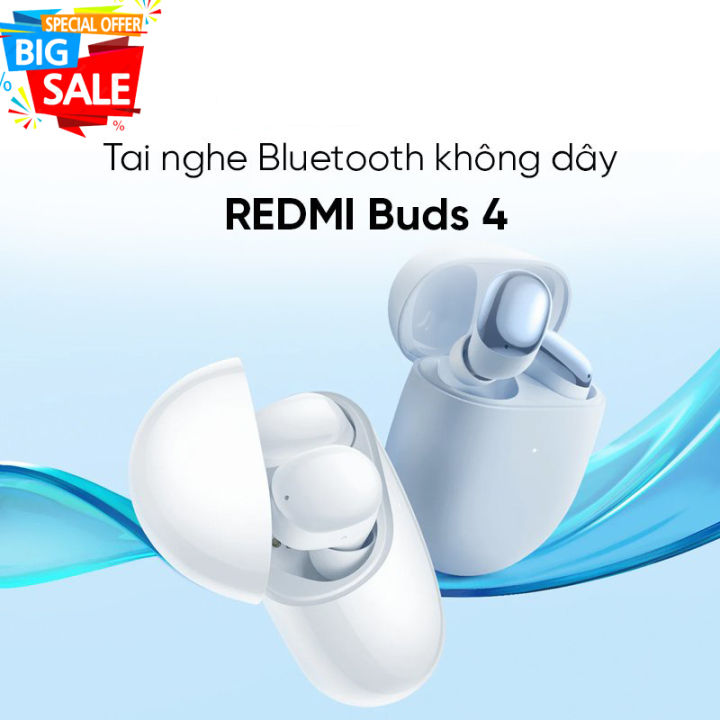 Tai Nghe Xiaomi Redmi Buds 4 | Giá cực tốt Tai nghe Bluetooth TWS Xiaomi Redmi Buds 4 Lite - chính hãng Redmi Buds 4 | Xiaomi Việt NamTai nghe không dây Xiaomi Redmi Buds 4 | Chính hãng DGW