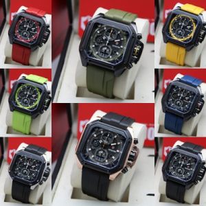 (BISA COD) Jam Tangan Pria Expedition E 6812 E6812 / EXP 6812 Original Garansi Resmi 1 Tahun - Tali Rubber