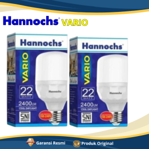 HANNOCHS VARIO Bohlam Lampu LED 18WATT Cahaya Putih Super Terang Desain Elegan Dengan Frosted Cover - GARANSI RESMI