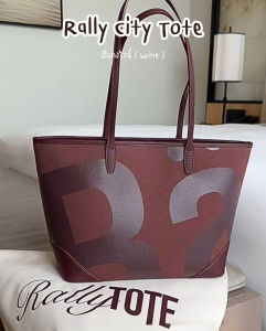 (🍀🍒ของแท้ 100 %💯)Rally City Tote Bag กระเป๋าทรง Tote Bag ลายโลโก้ กระเป๋าถือ สะพายข้าง