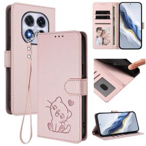 Cute Cat Leather Flip Wallet Phone Case For Redmi 15C A5 4G 15 5G Note 14 Pro Plus Note 14s 4G Note 14 Pro 5G Note 14 Pro 4G Card Slots Wrist Strap Cover Bag