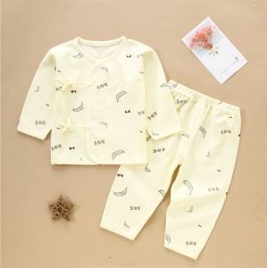 READY STOCK Newborn Baby Nightwear sleepwear pajamas (0-6M) Baju Tidur Bayi Lengan & Seluar Panjang 宝宝长袖长裤和尚服睡衣套装