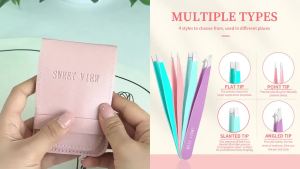 Bộ nhíp 7 mảnh này được thiết kế cho phụ nữ và được sử dụng cho tẩy lông mặt và tạo dáng lông mày.