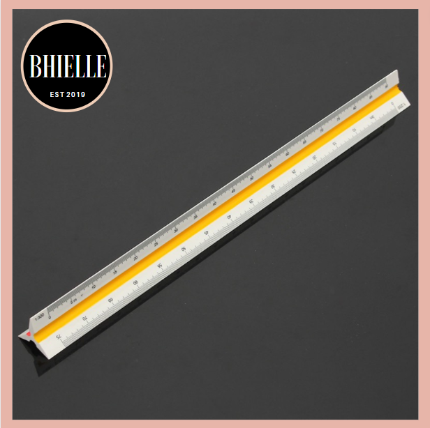 Diamant Triangular Ruler Metric Scale (1:100 to 1:600 and 1:100 to 1: ...