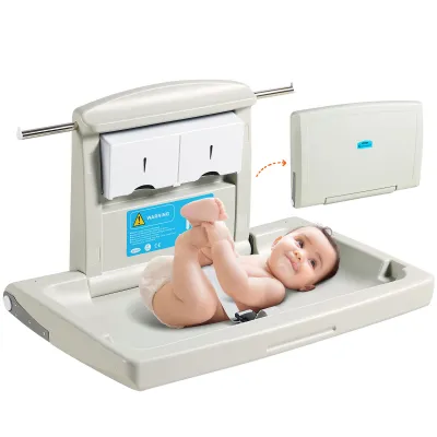 ⭐Local Warehouse+COD⭐ 86x54x48cm Baby Nursing Table Foldable Nursing Table Multifunctional Wall-mounted Seat Nursing Bed Bathroom Baby Changing Table