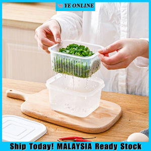 Garlic Onion Food Container Square Sealed Drain Storage Box Kitchen Storage Fresh Onion Storage Box