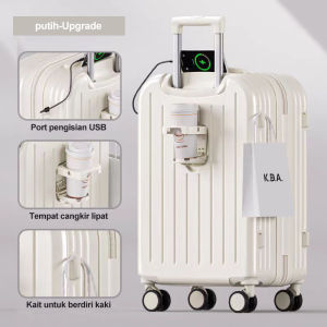 JIOYANG Kapasitas besar tahan lama tidak mudah rusak kastor bagasi bergaya bagasi tahan air pengisian daya multifungsi 20/24 inci yang kokoh