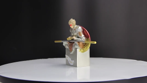 Nhựa đàn hồi mặt trời Wukong hình nội thất xe hơi trang trí sinh động Crafted khỉ Vua tượng cho văn hóa trang trí nội thất