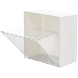 Wall-Mounted Storage Box Cotton Swab Cotton Pad Storage Box Small Object Dust-proof Flip-top Organizer